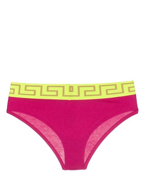 versace bra pink|Versace knickers.